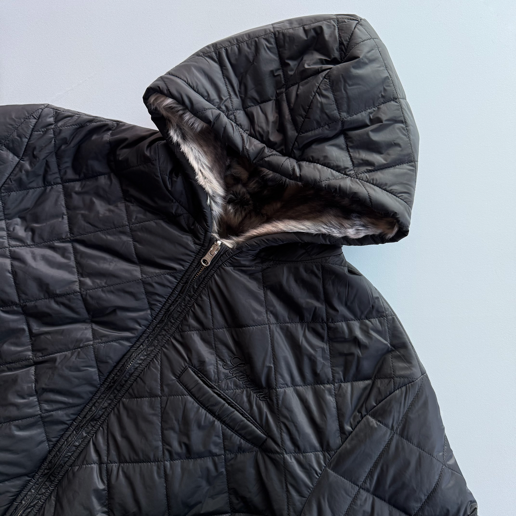 Supreme FW20 Faux Fur Reversible Hooded Jacket