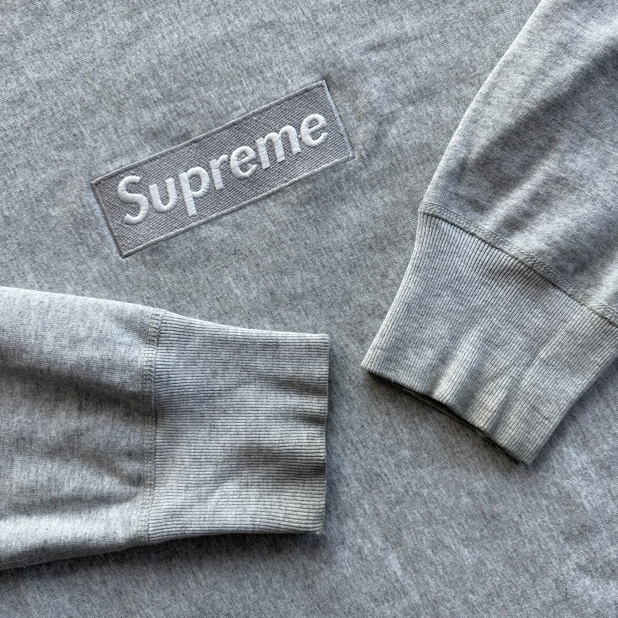 Supreme FW03 Silver Box Logo Crewneck Sweatshirt