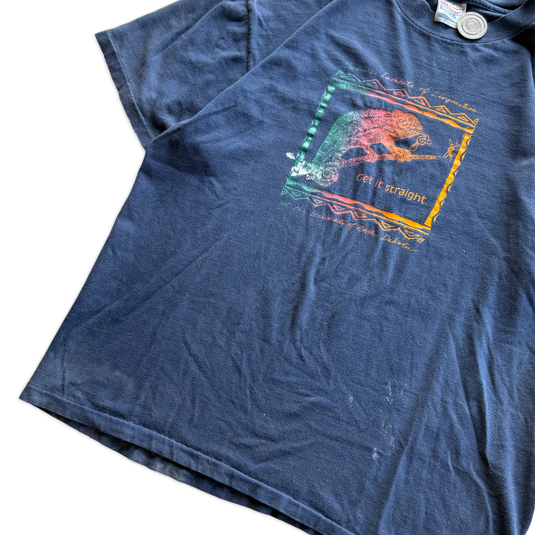 Vintage 1995 Summer Institute of Linguistics Chameleon Tee