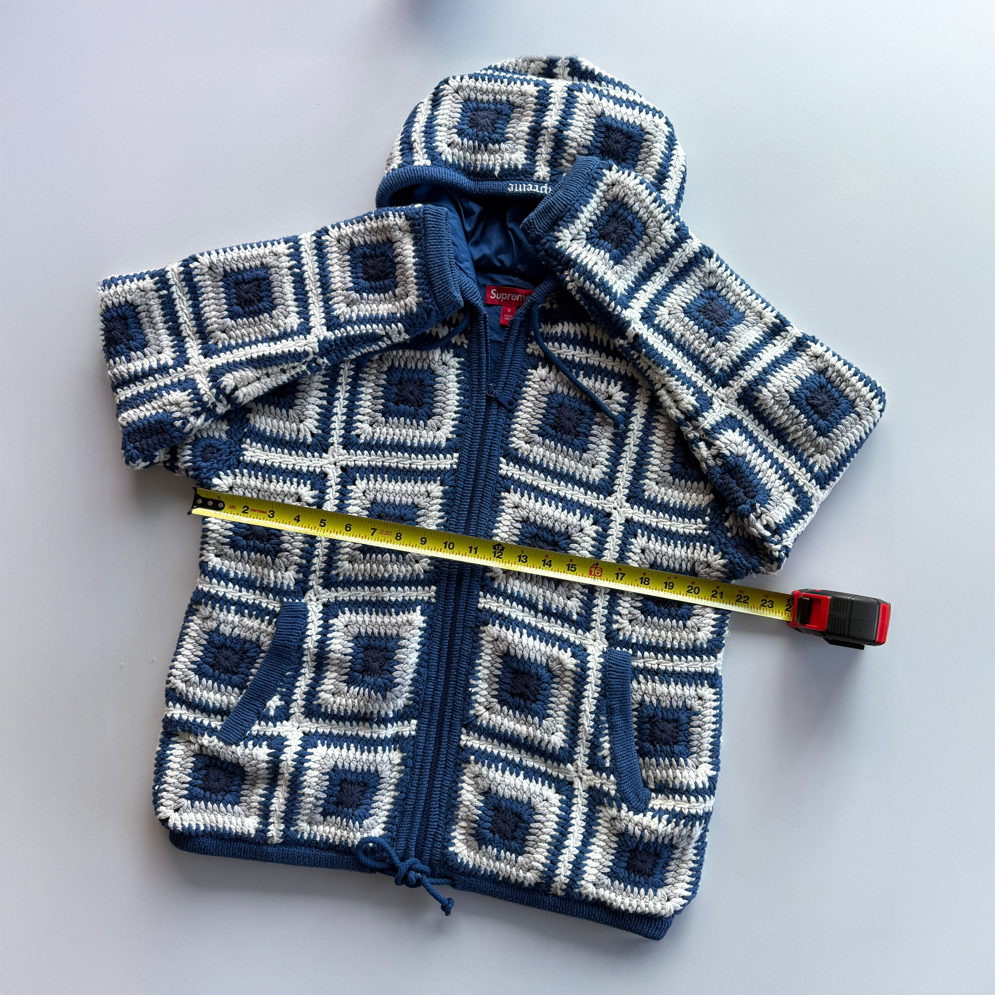 Supreme FW20 Crochet Hooded Zip Up Sweater