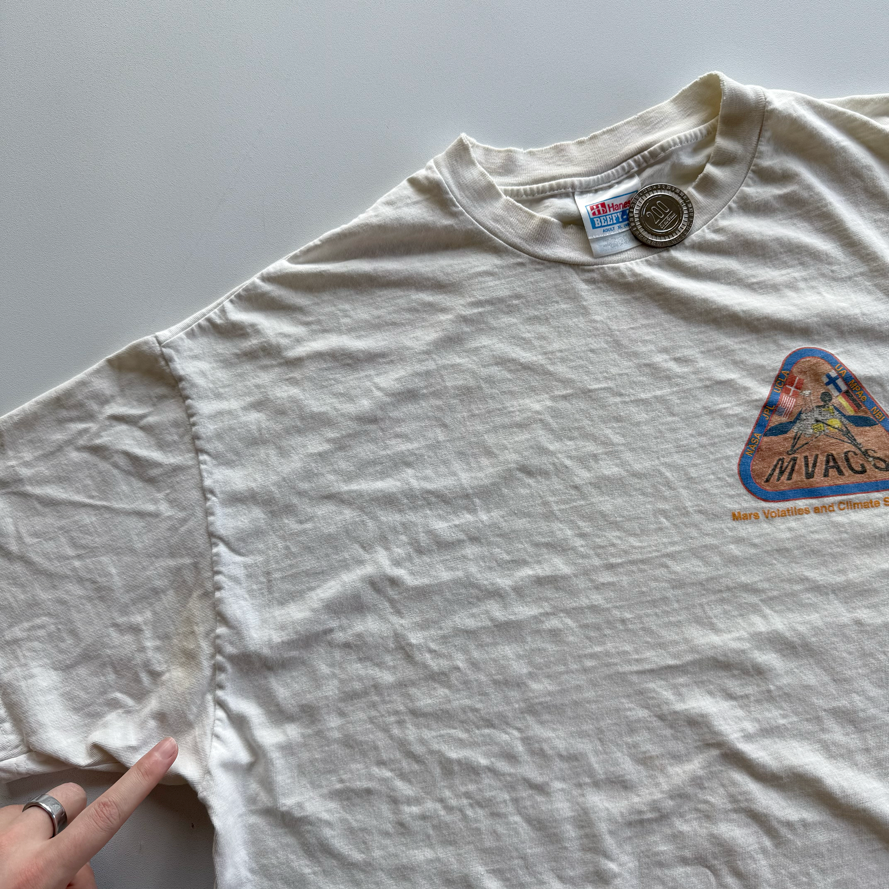 Vintage 1999 NASA Mars Volatiles and Climate Surveyor MVACS Tee