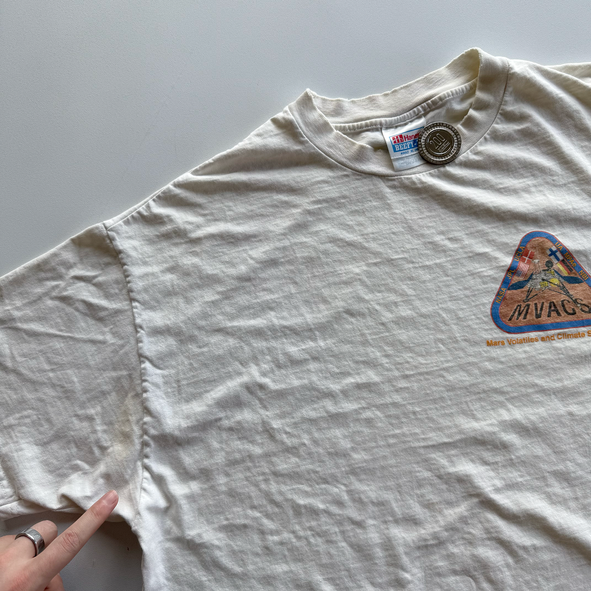 Vintage 1999 NASA Mars Volatiles and Climate Surveyor MVACS Tee