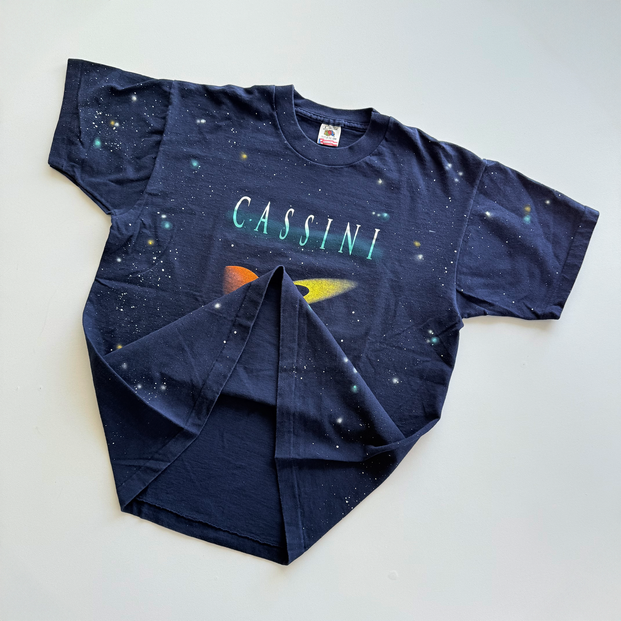 Vintage 1994 NASA Cassini Mission To Saturn Tee