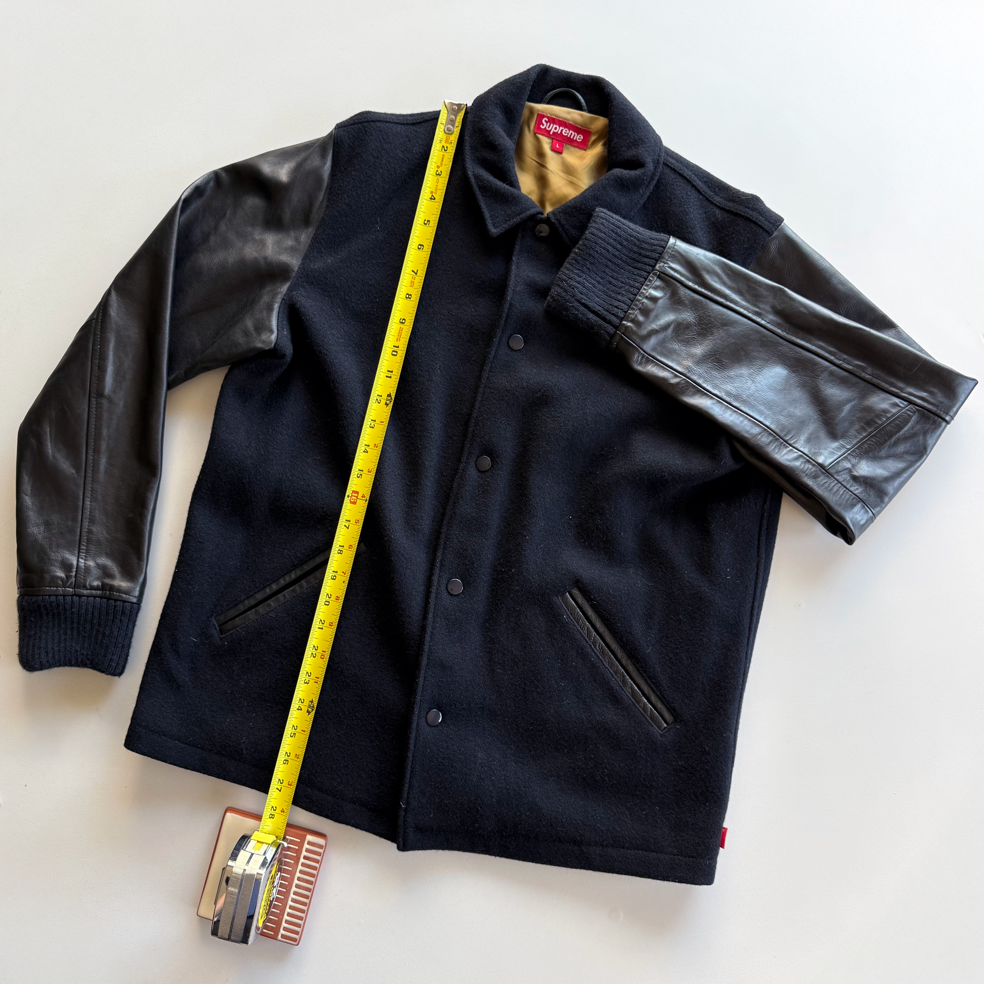 Supreme FW11 Miners Wool Leather Varsity Jacket