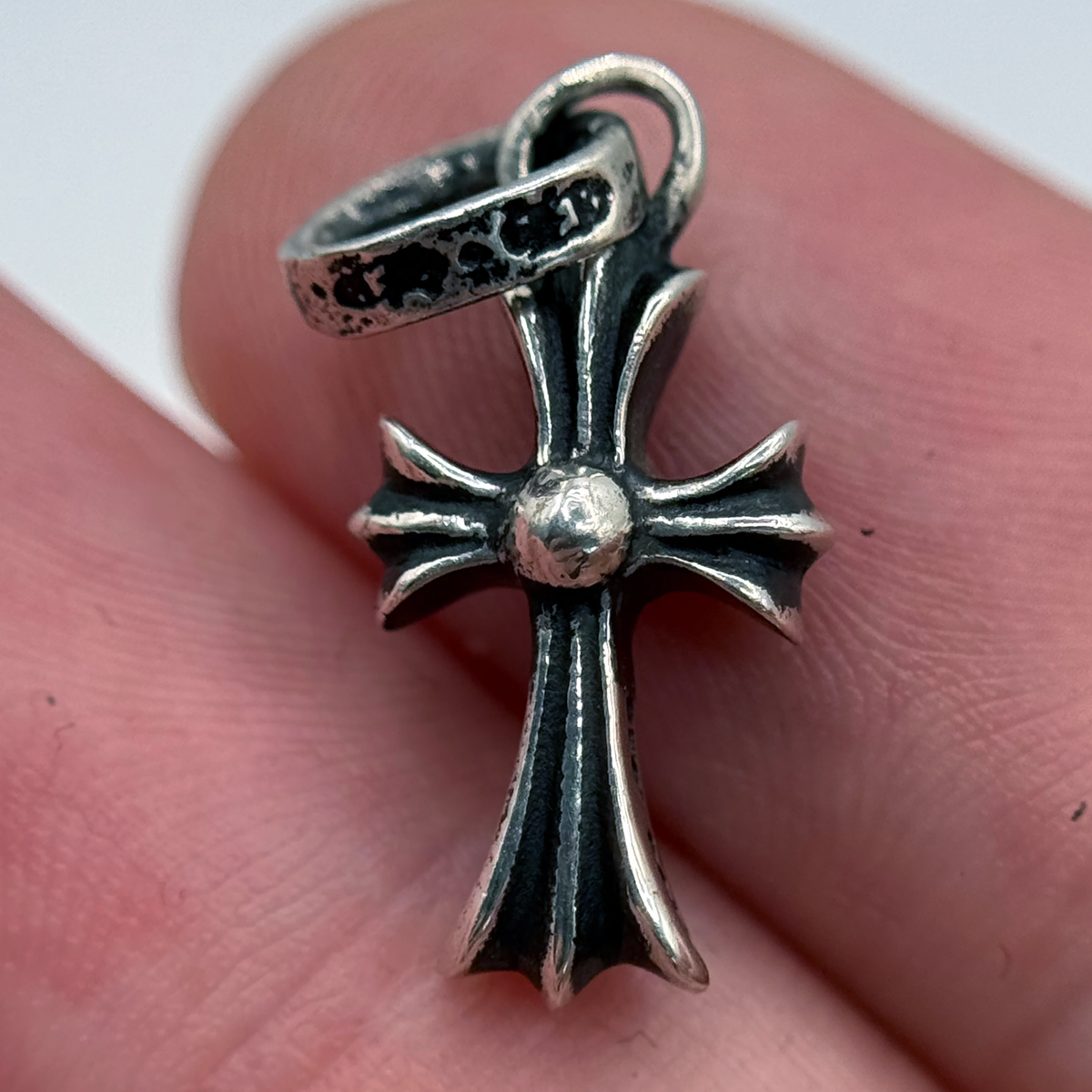 Chrome Hearts Diamond Baby Fat Cross Pendant