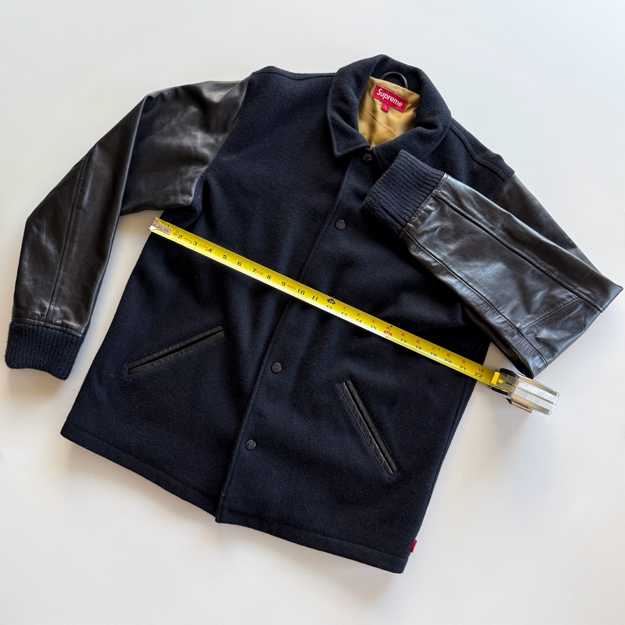 Supreme FW11 Miners Wool Leather Varsity Jacket
