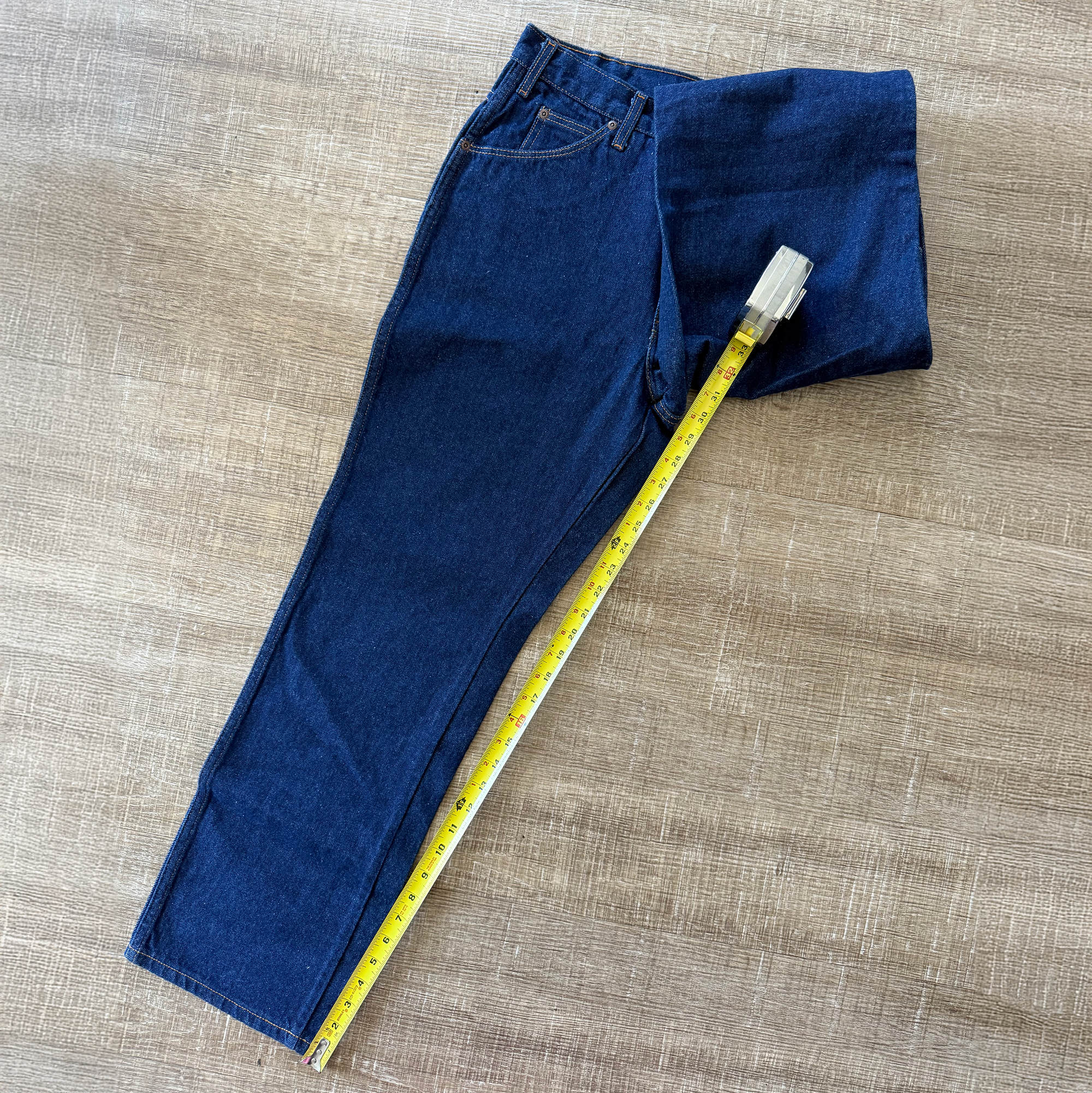 Vintage 1990s Dickies Blue Denim Straight Leg Jeans (34x30)