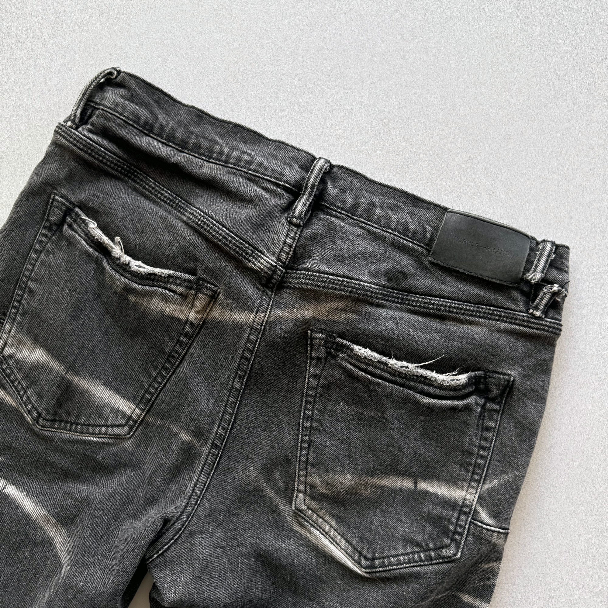 Purple Brand $275 Tiedye Stripe Pant Denim Jeans P001