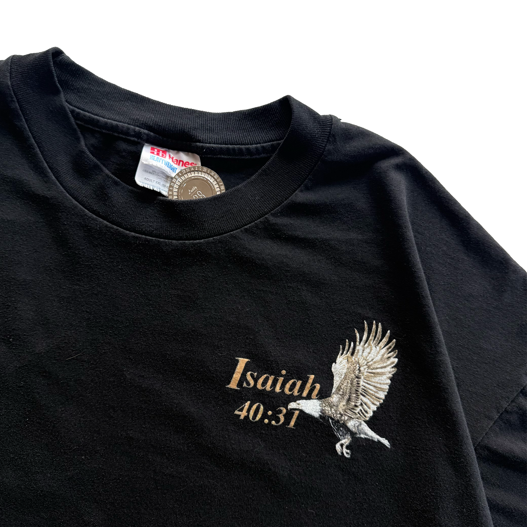 Vintage 1999 Isaiah 40:31 Bald Eagle Christianity Jesus Tee