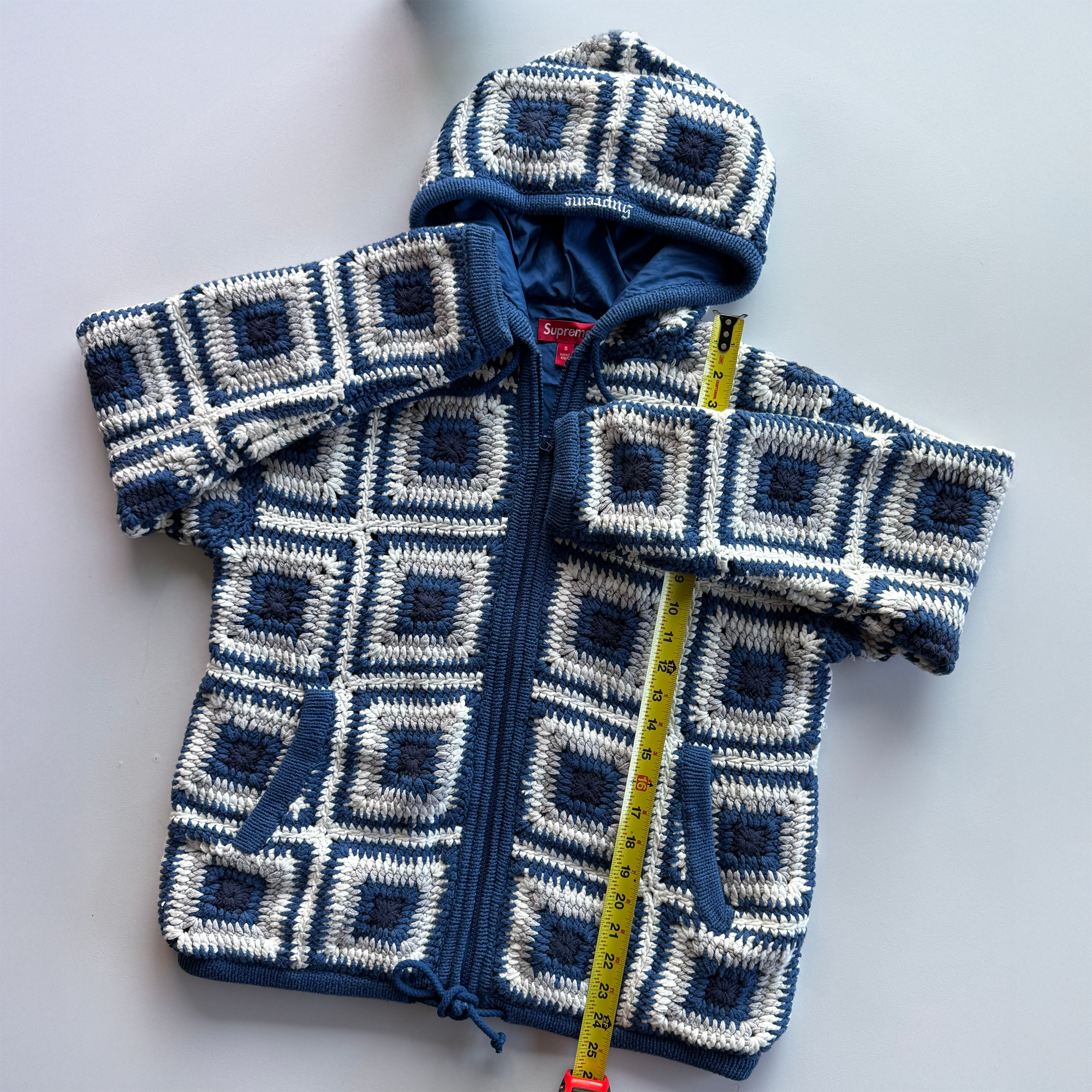 Supreme FW20 Crochet Hooded Zip Up Sweater