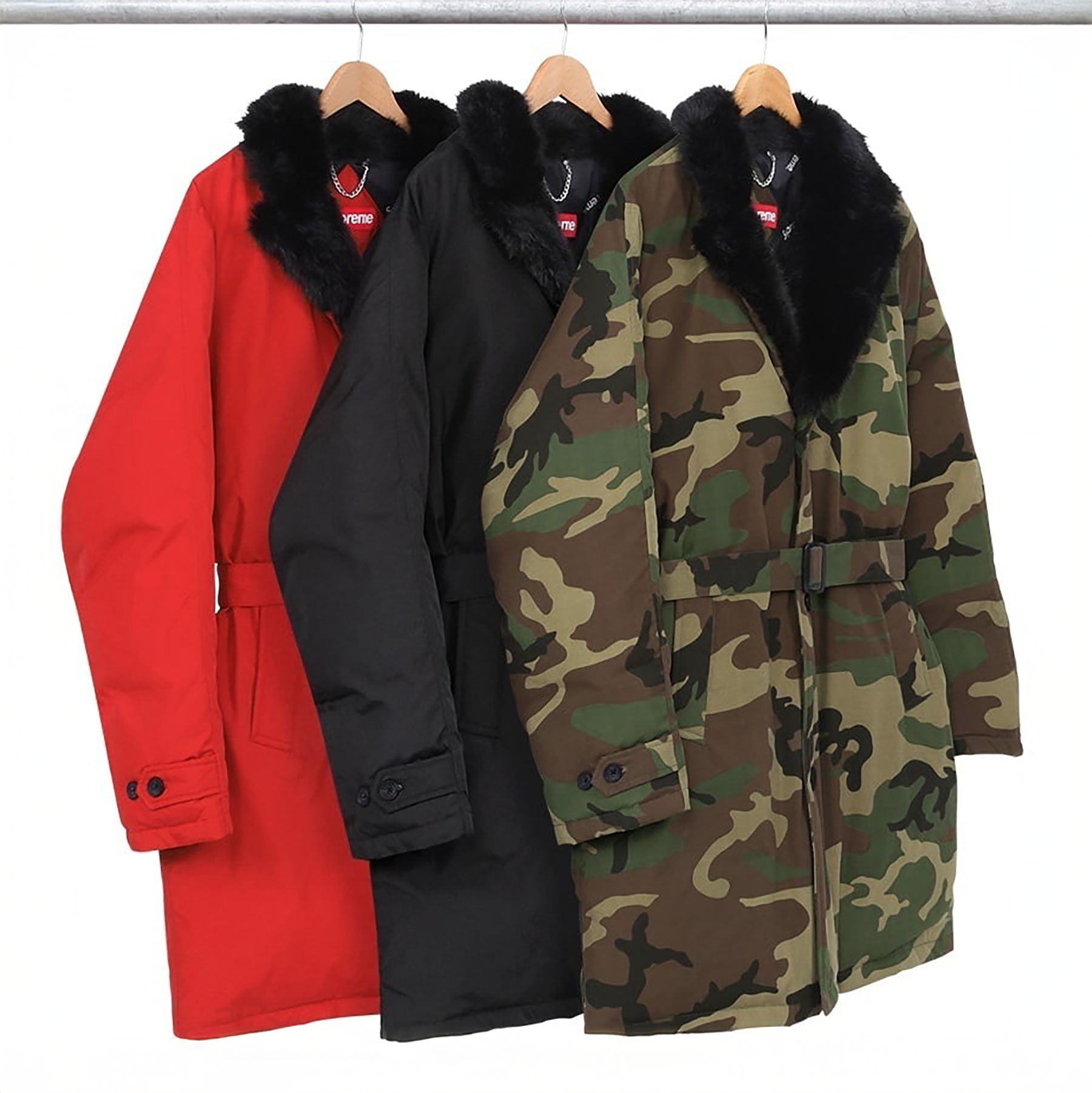 Supreme FW14 Down Trench Coat Jacket