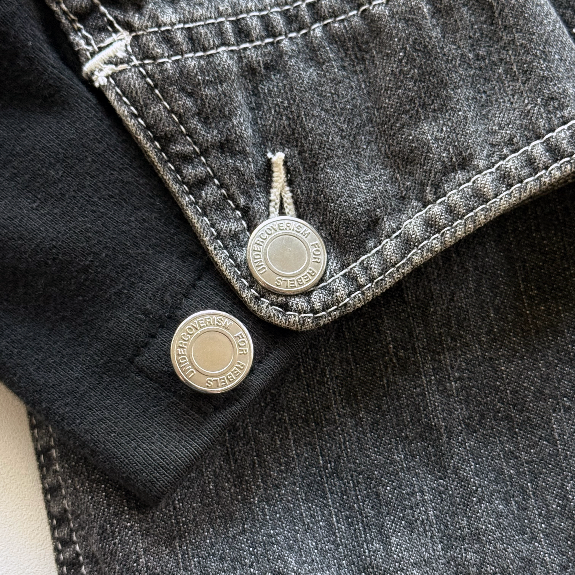 Undercover AW03 Paper Doll Hybrid Reconstructed Denim Chore Jacket