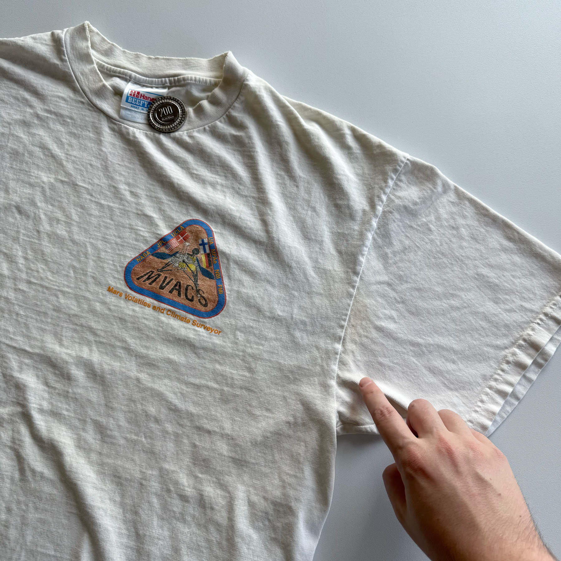 Vintage 1999 NASA Mars Volatiles and Climate Surveyor MVACS Tee