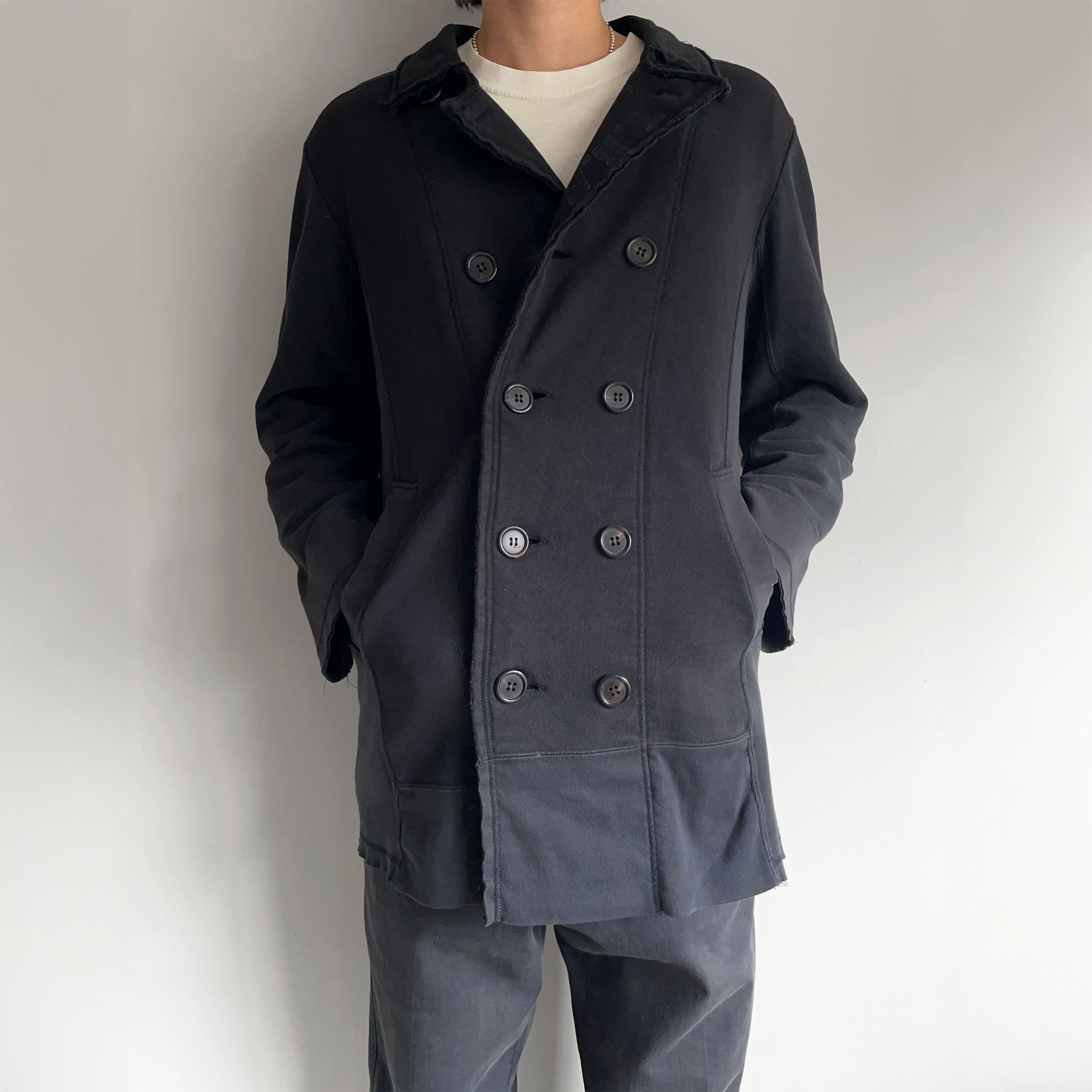 Undercover AW03 Paper Doll Hybrid Reconstructed Peacoat