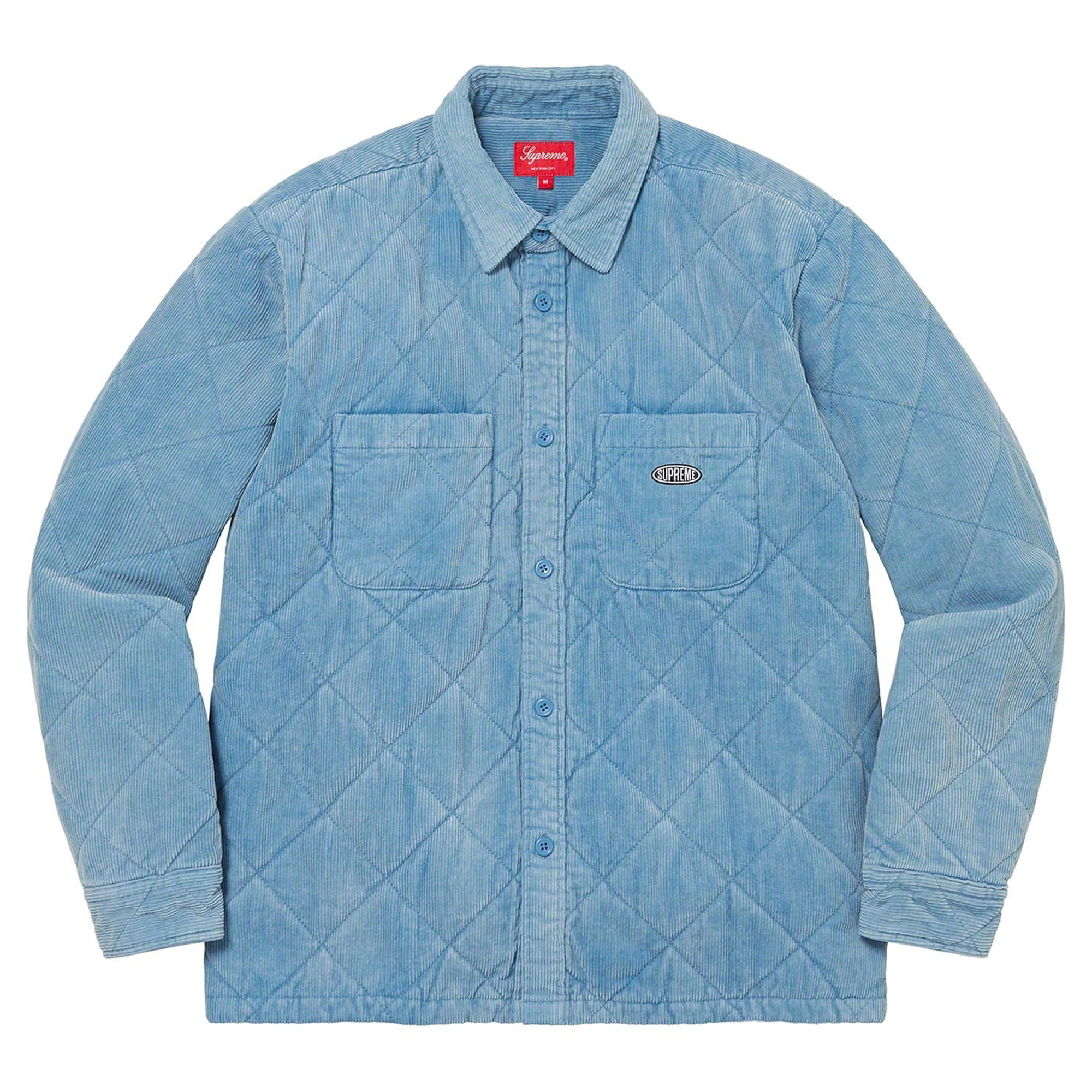 Supreme FW22 Quilted Corduroy Shirt Jacket