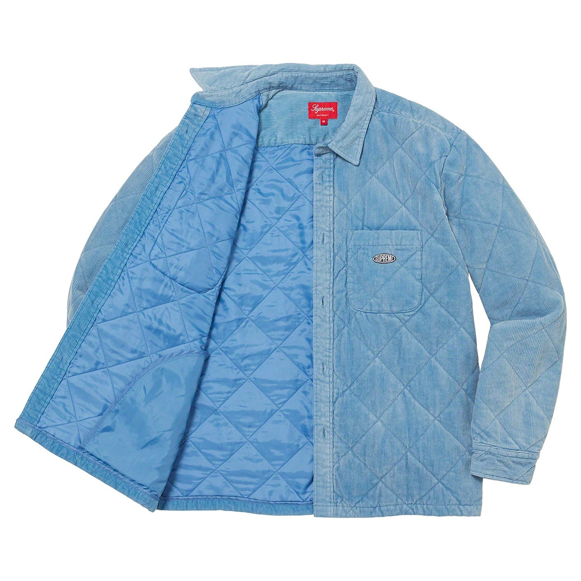Supreme FW22 Quilted Corduroy Shirt Jacket