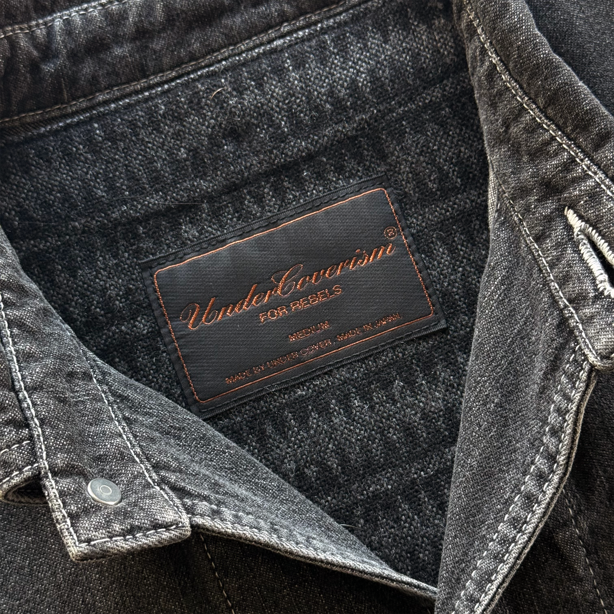 Undercover AW03 Paper Doll Hybrid Reconstructed Denim Chore Jacket