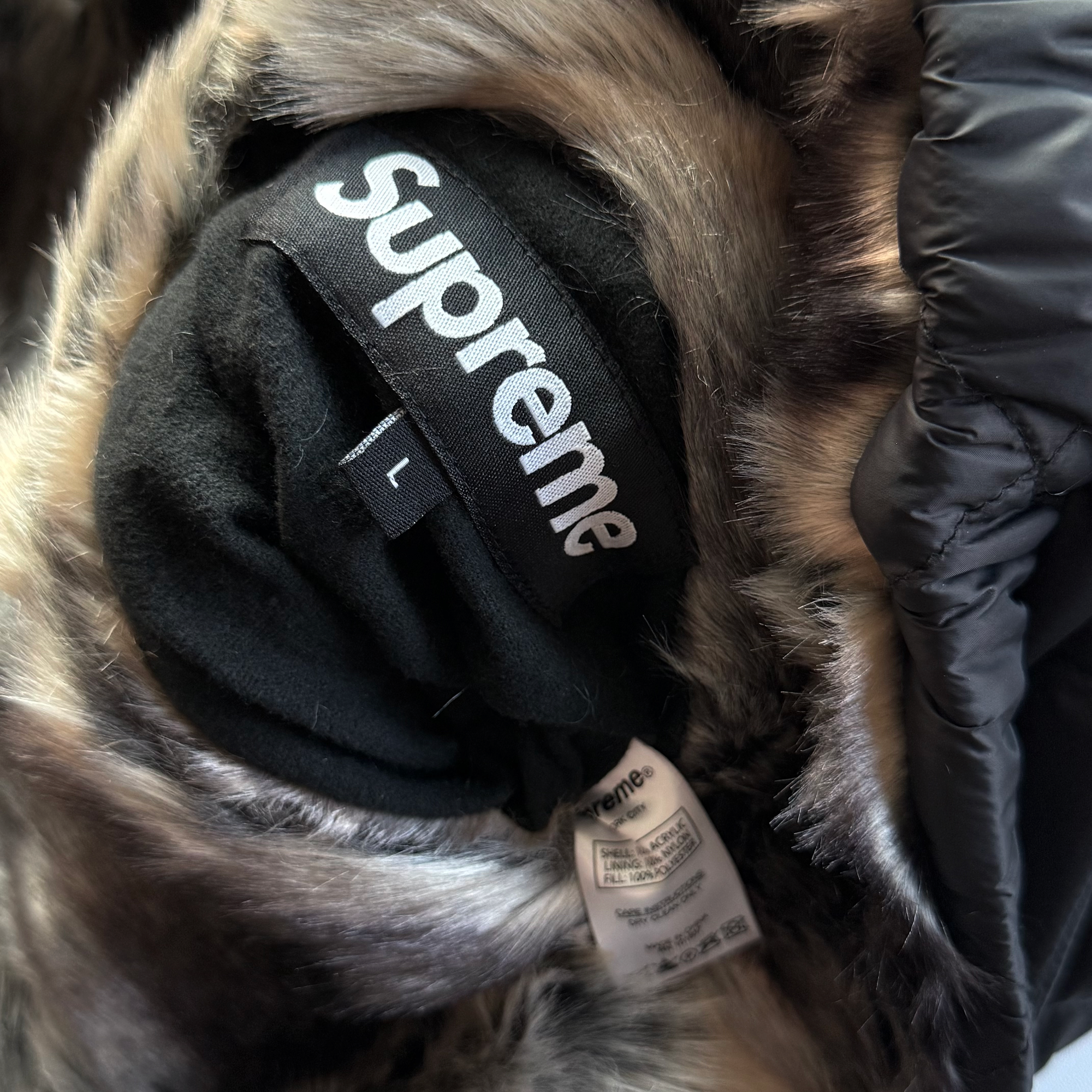 Supreme FW20 Faux Fur Reversible Hooded Jacket