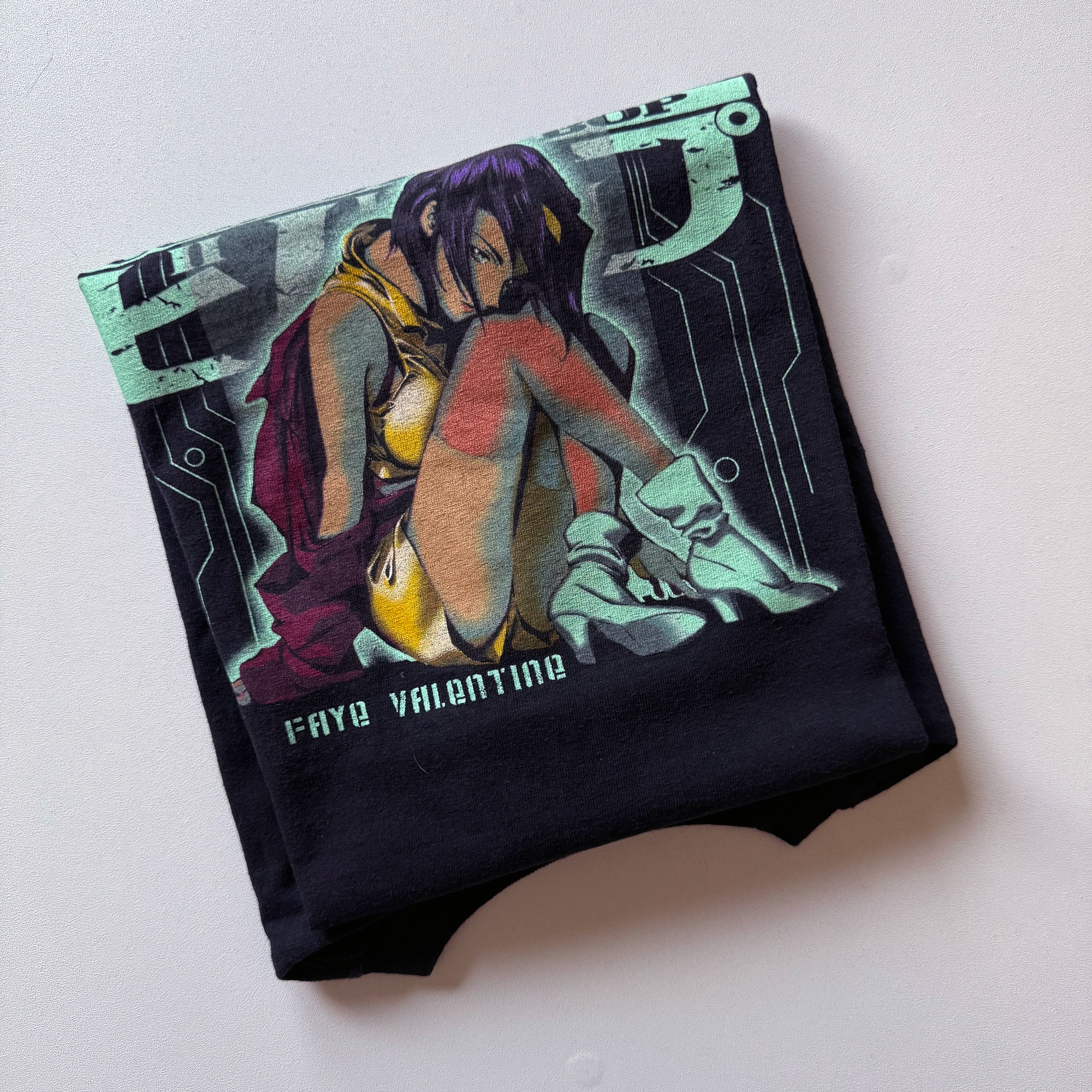 Vintage 2000 Cowboy Bebop Faye ODM Grail Tee (THRASHED)