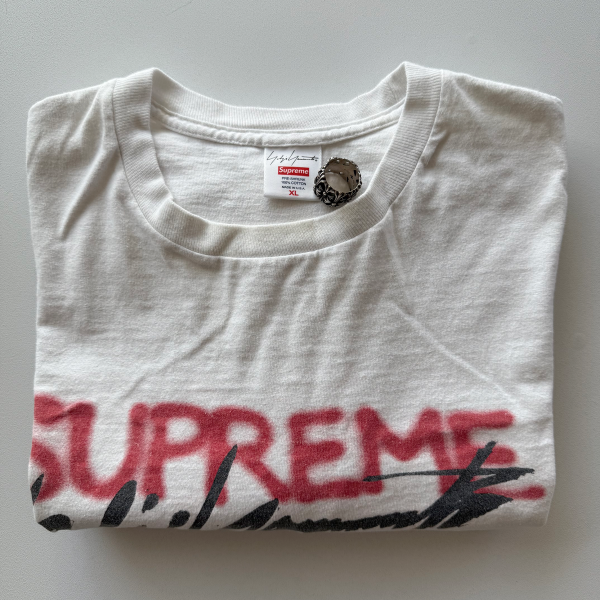 Supreme × Yohji Yamamoto FW20 Logo Tee