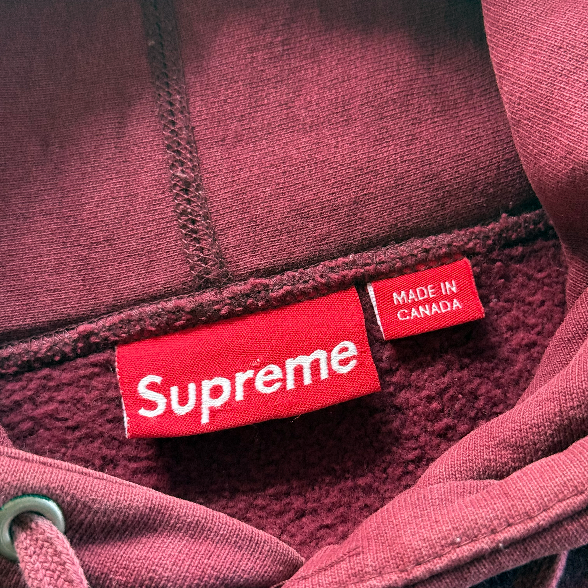 Supreme FW11 Burgundy Box Logo Hoodie