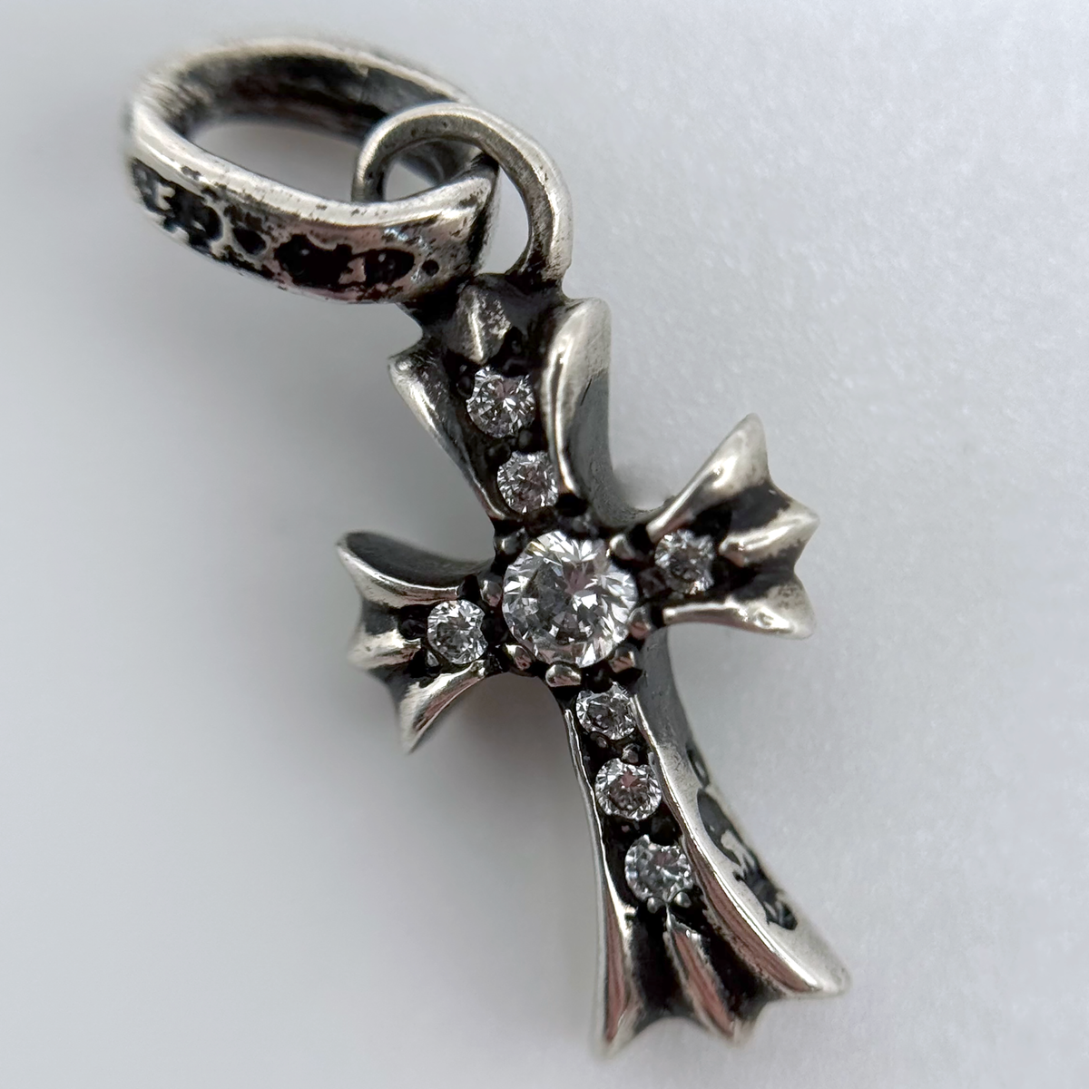 Chrome Hearts Diamond Baby Fat Cross Pendant