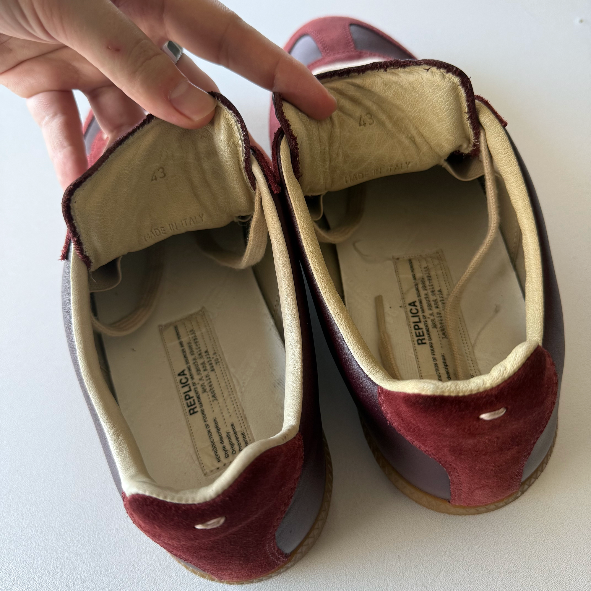 Maison Margiela 2015 Burgundy Oxblood GATs
