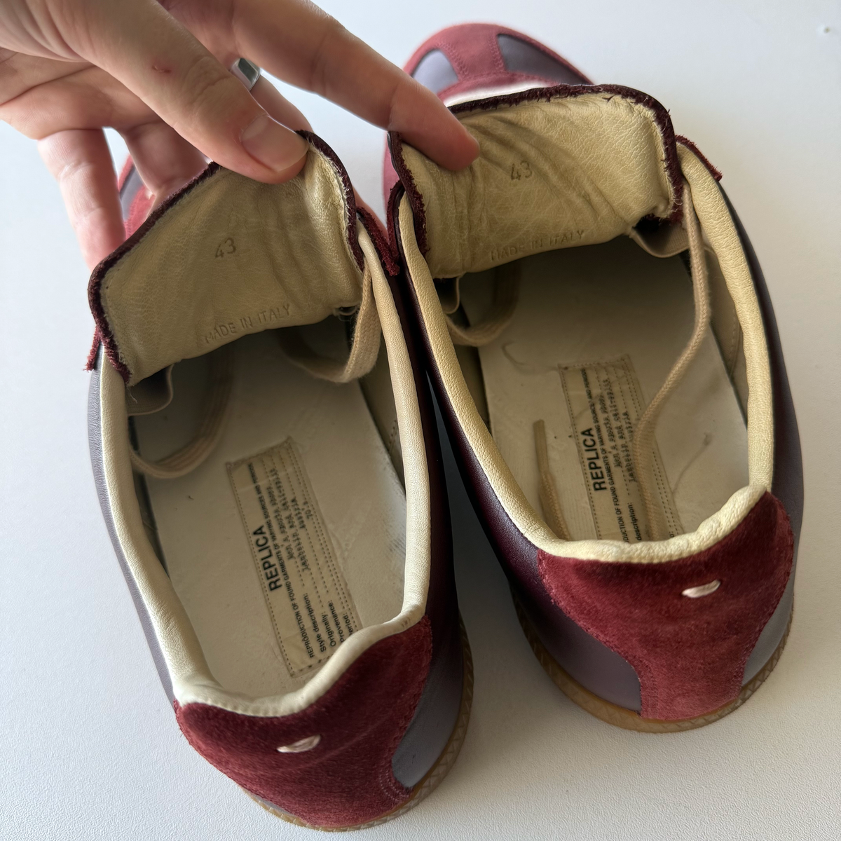 Maison Margiela 2015 Burgundy Oxblood GATs