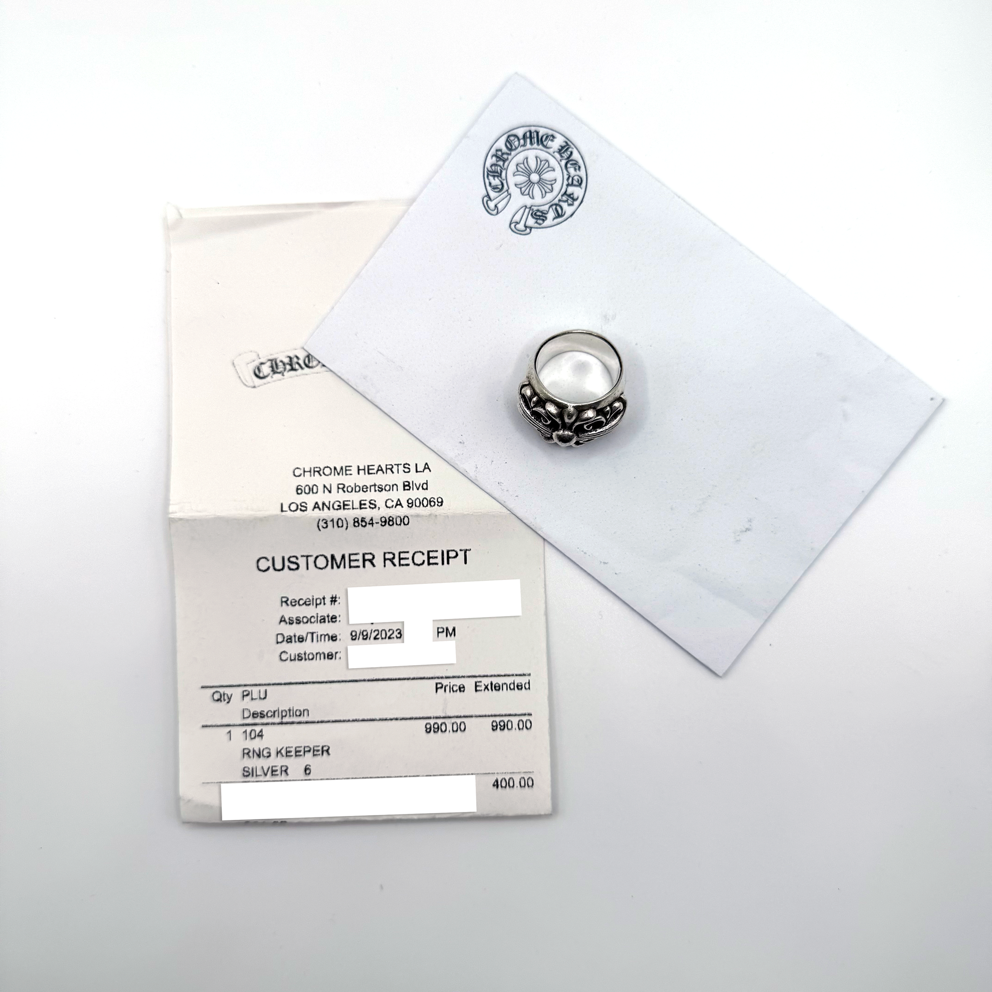 Chrome Hearts Keeper Ring