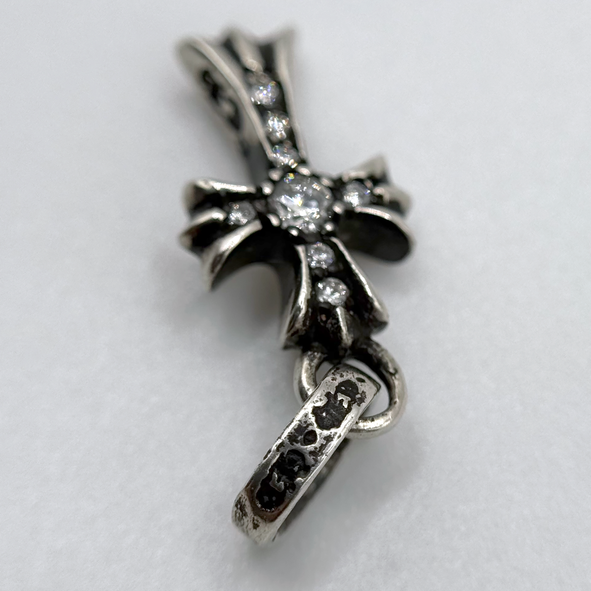 Chrome Hearts Diamond Baby Fat Cross Pendant