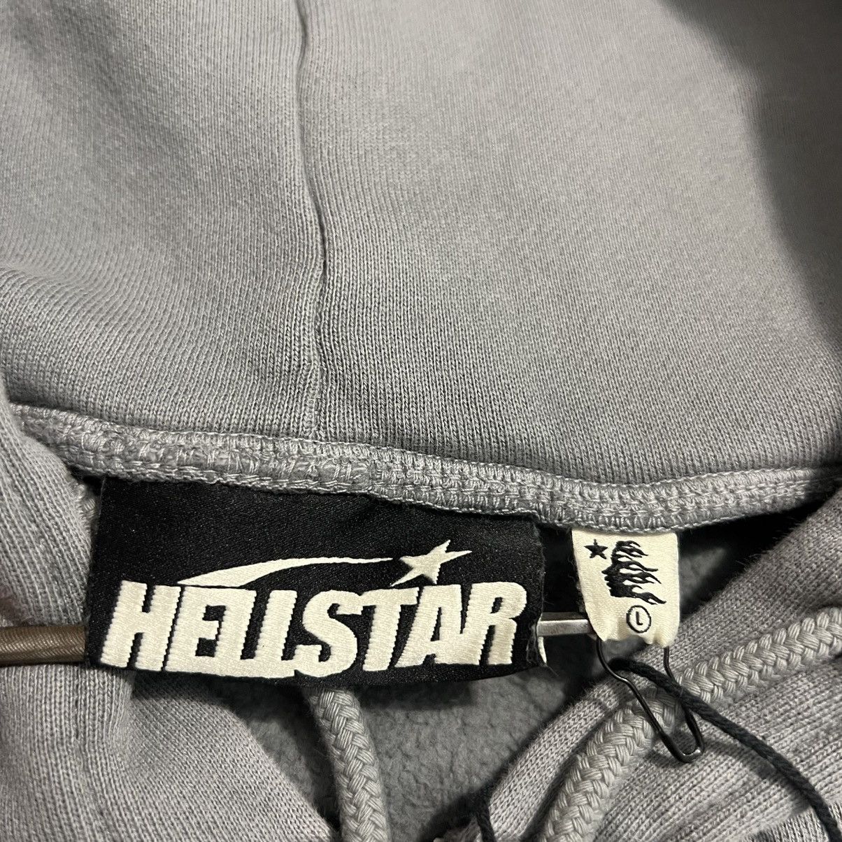 Hellstar SS24 Logo Zip Up Sweatshirt (Blue, Brown, Grey)