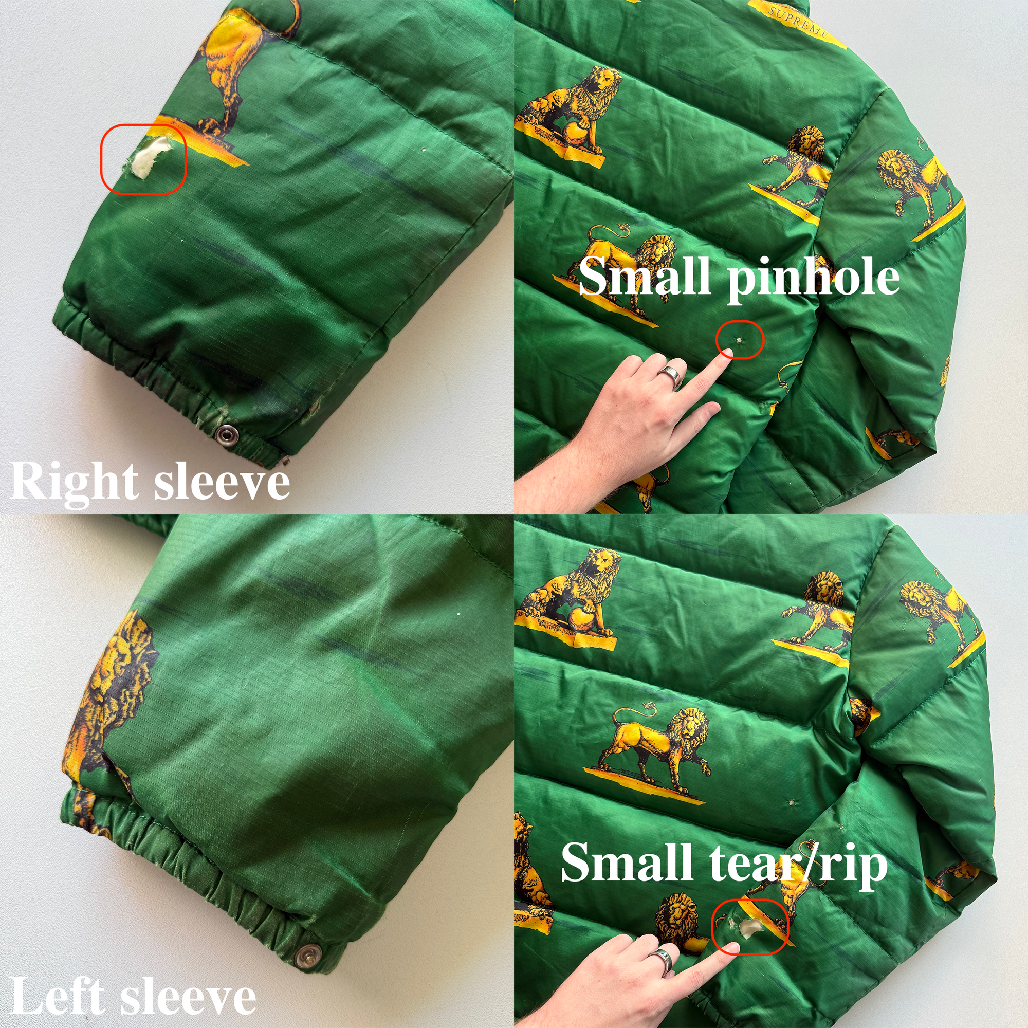 Supreme FW13 Lions Puffy Jacket