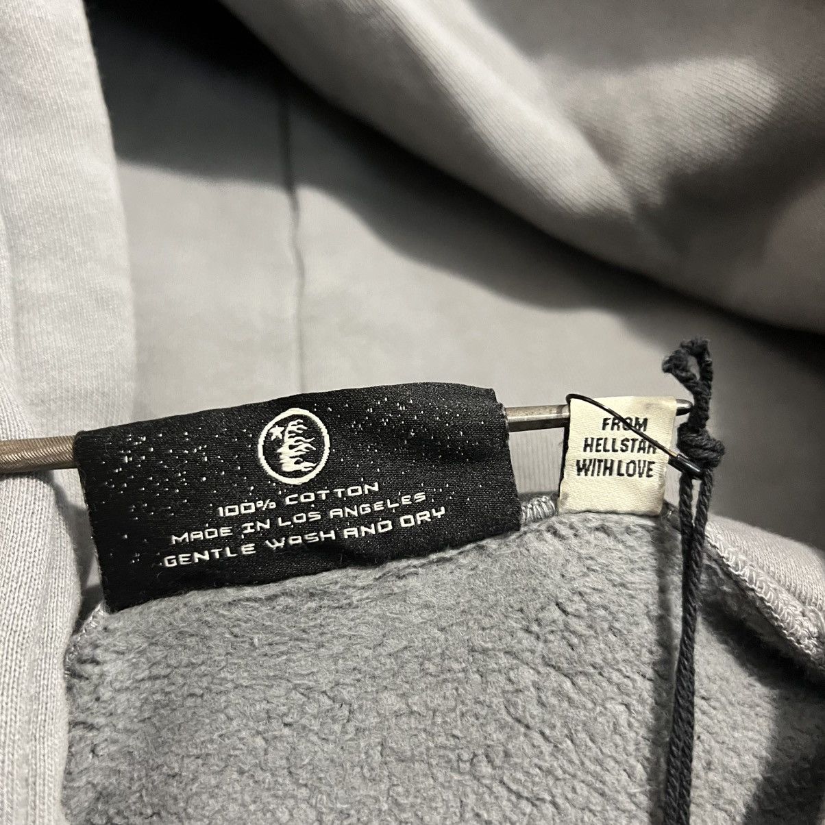 Hellstar SS24 Logo Zip Up Sweatshirt (Blue, Brown, Grey)