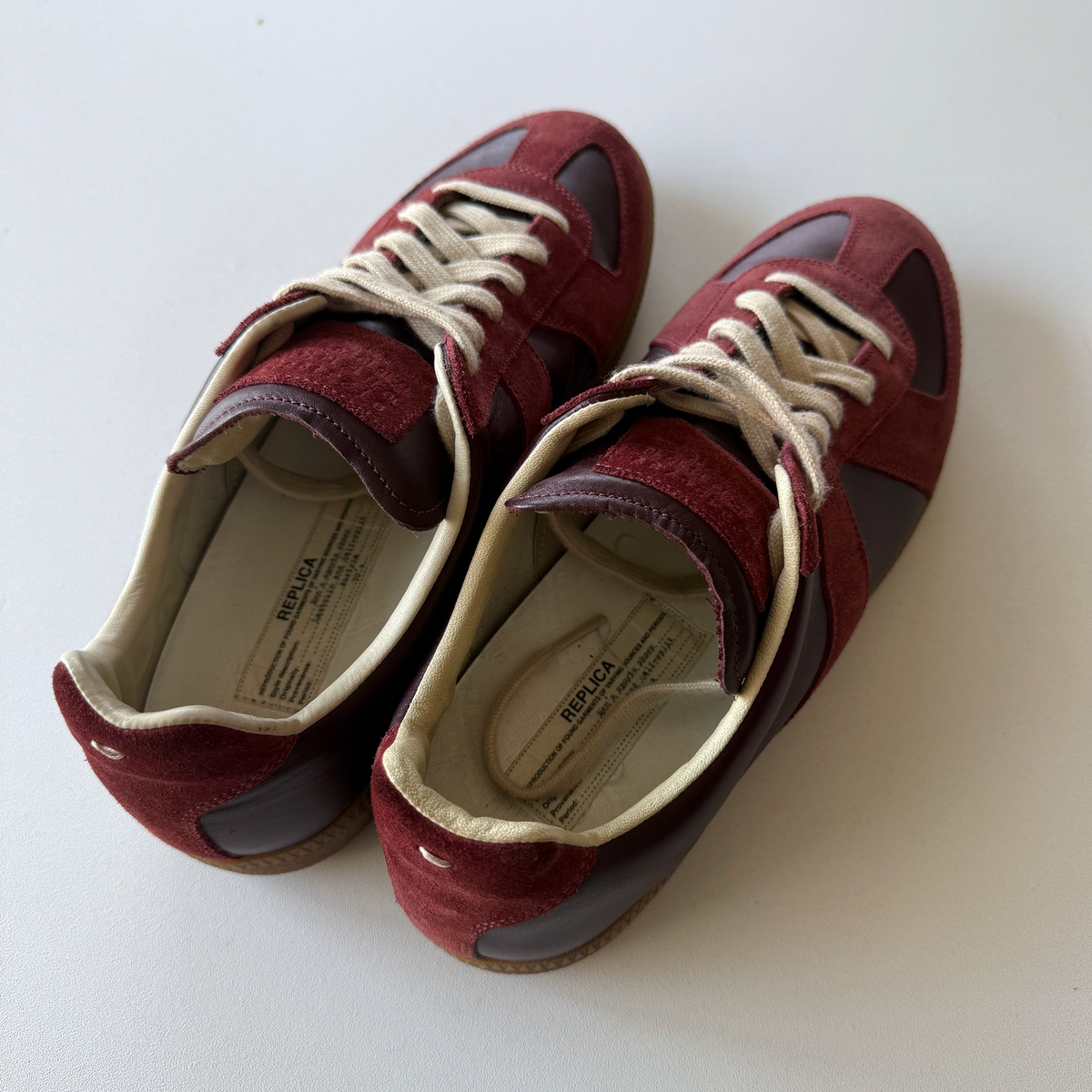 Maison Margiela 2015 Burgundy Oxblood GATs