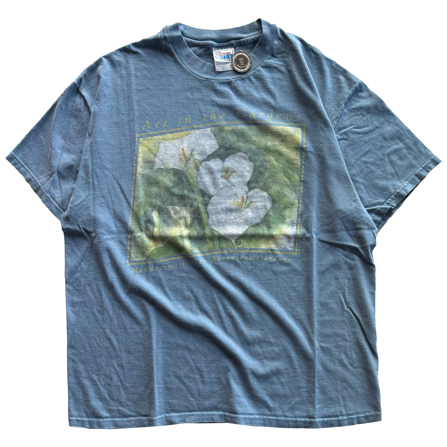 Vintage 1990s Mendocino Coast Botanical Gardens Souvenir Tee