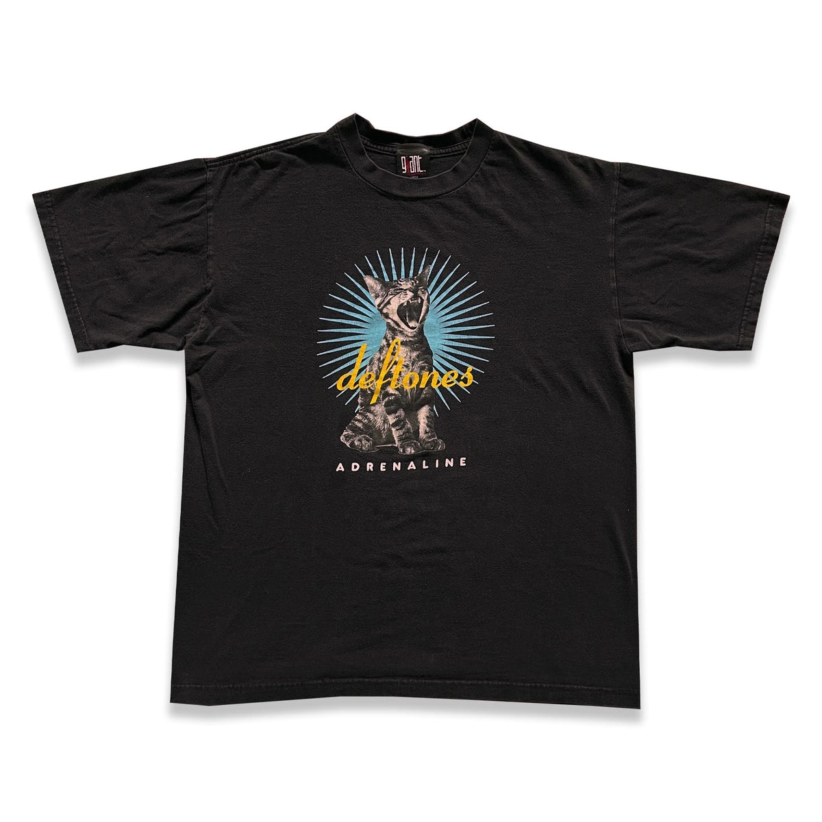 Vintage 1990s Deftones Adrenaline Cat Tee