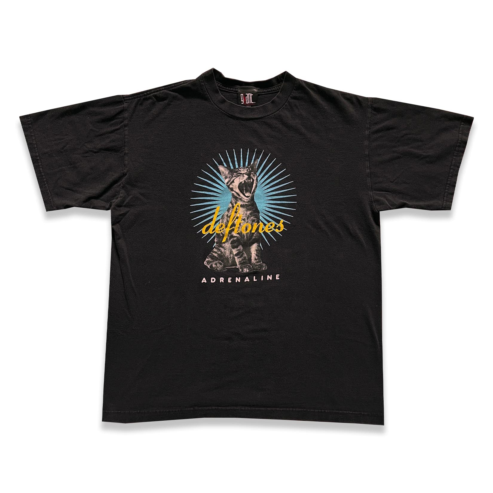 Vintage 1990s Deftones Adrenaline Cat Tee