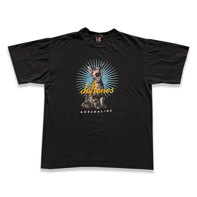 Vintage 1990s Deftones Adrenaline Cat Tee