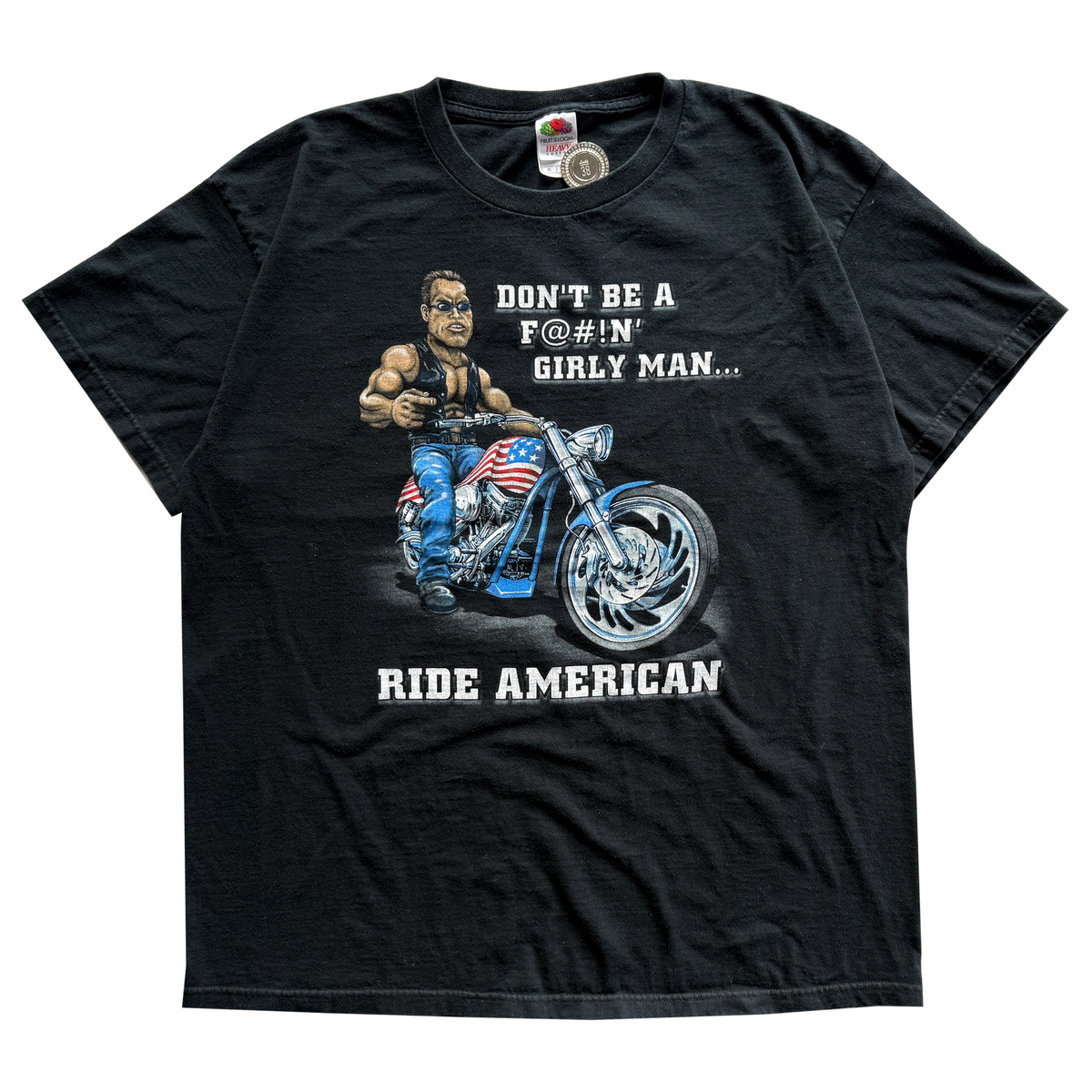 Vintage 2004 "Ride American" Motorcycle Tee
