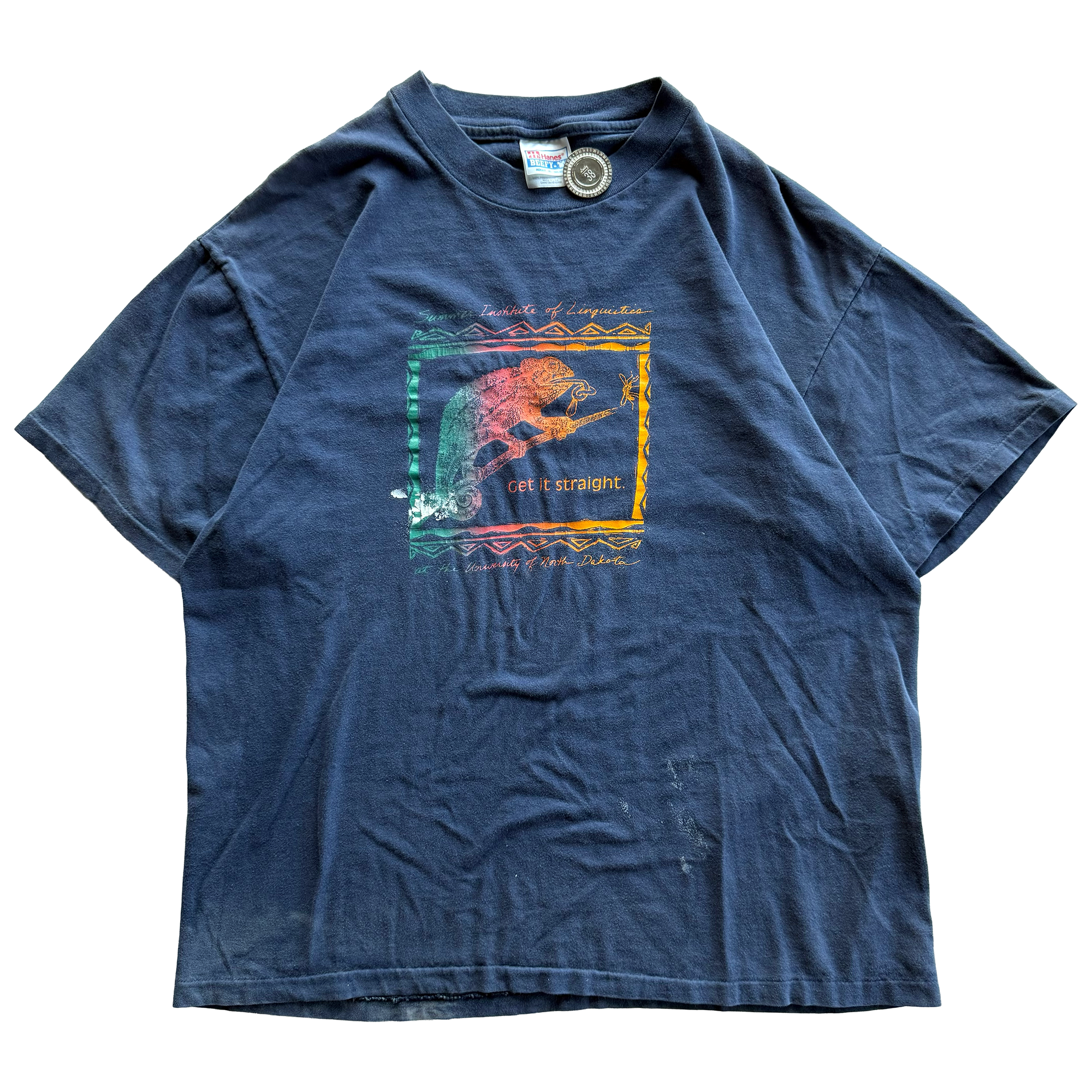 Vintage 1995 Summer Institute of Linguistics Chameleon Tee