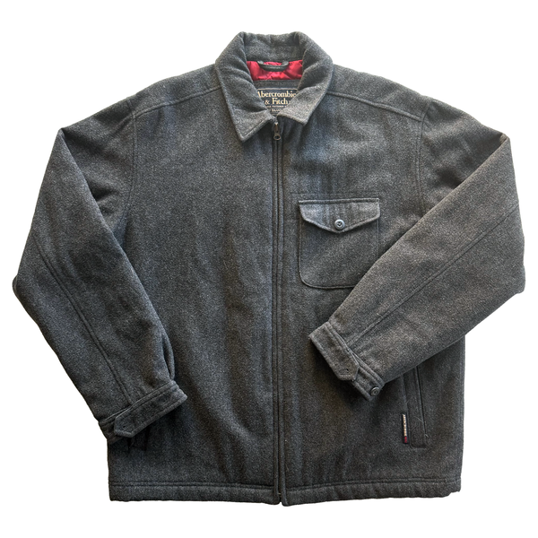 Vintage 2000s Abercrombie & Fitch Wool Overcoat Jacket