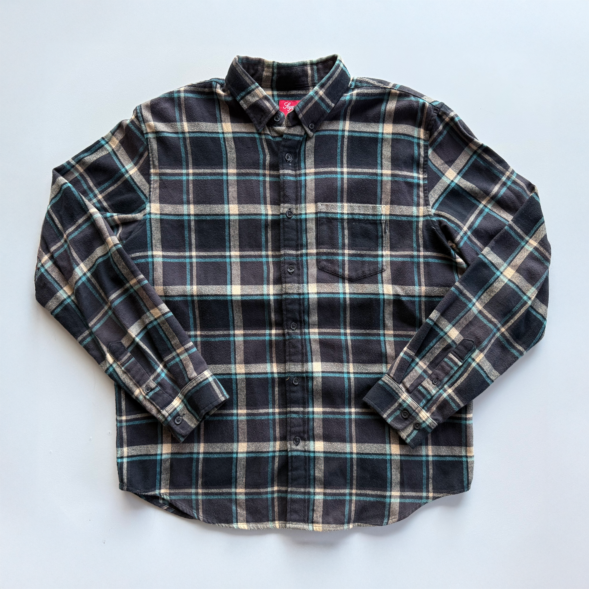 Supreme SS19 Plaid Flannel Button Up Shirt