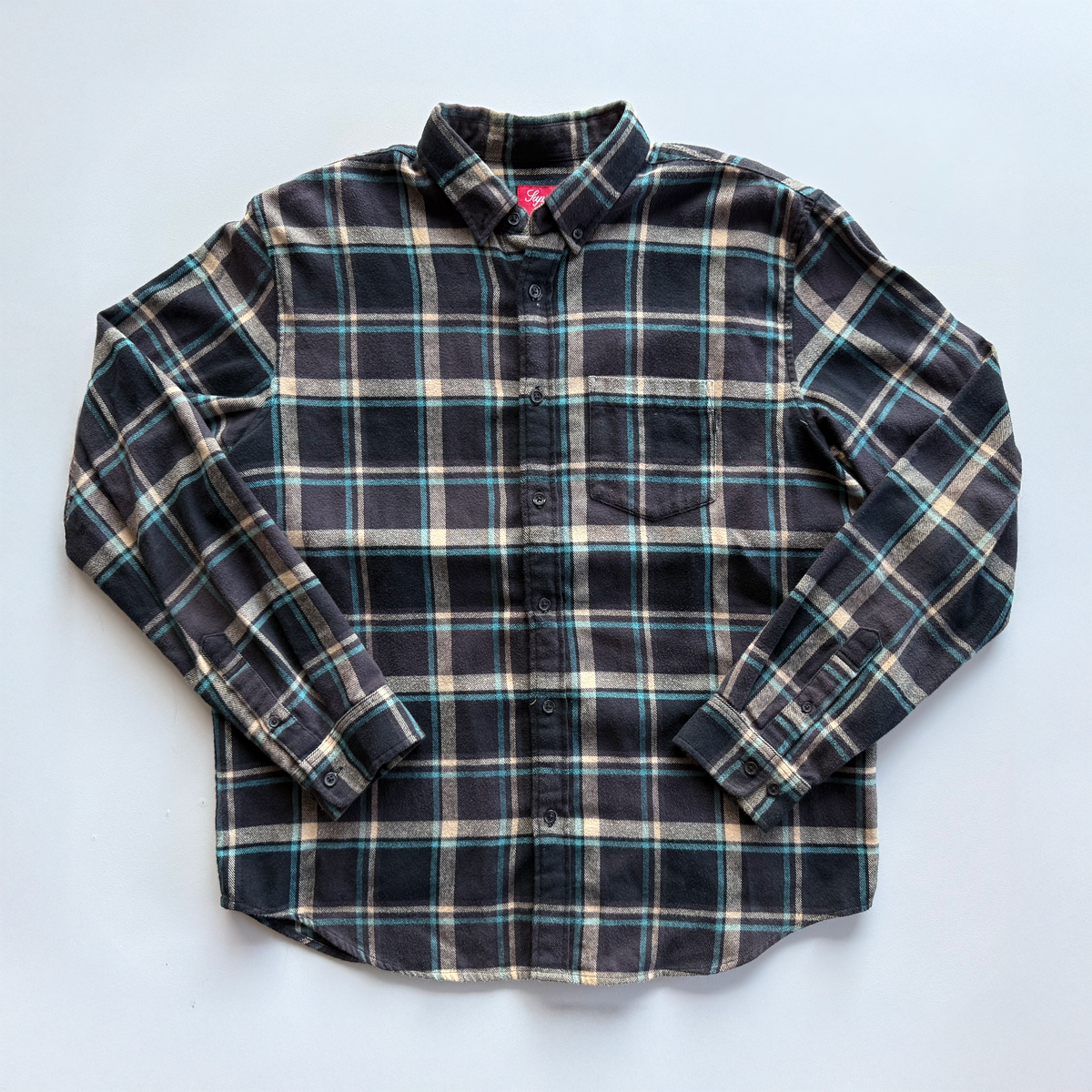 Supreme SS19 Plaid Flannel Button Up Shirt