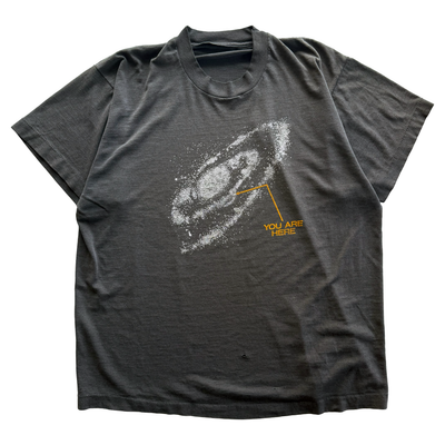 Vintage 1990s NASA You Are Here Galaxy Solar System Tee