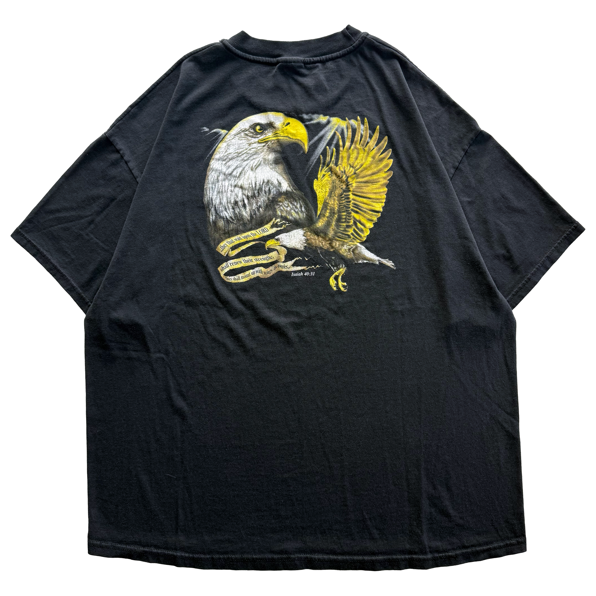 Vintage 1999 Isaiah 40:31 Bald Eagle Christianity Jesus Tee