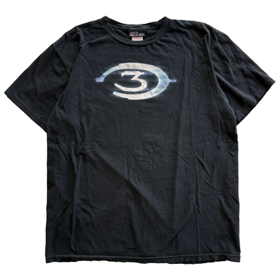 Vintage 2007 Halo 3 Logo Finish The Fight Promo Tee