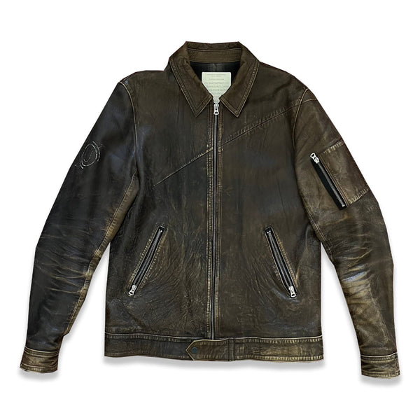 Undercover AW10 GIRA Distressed Leather Rider Jacket