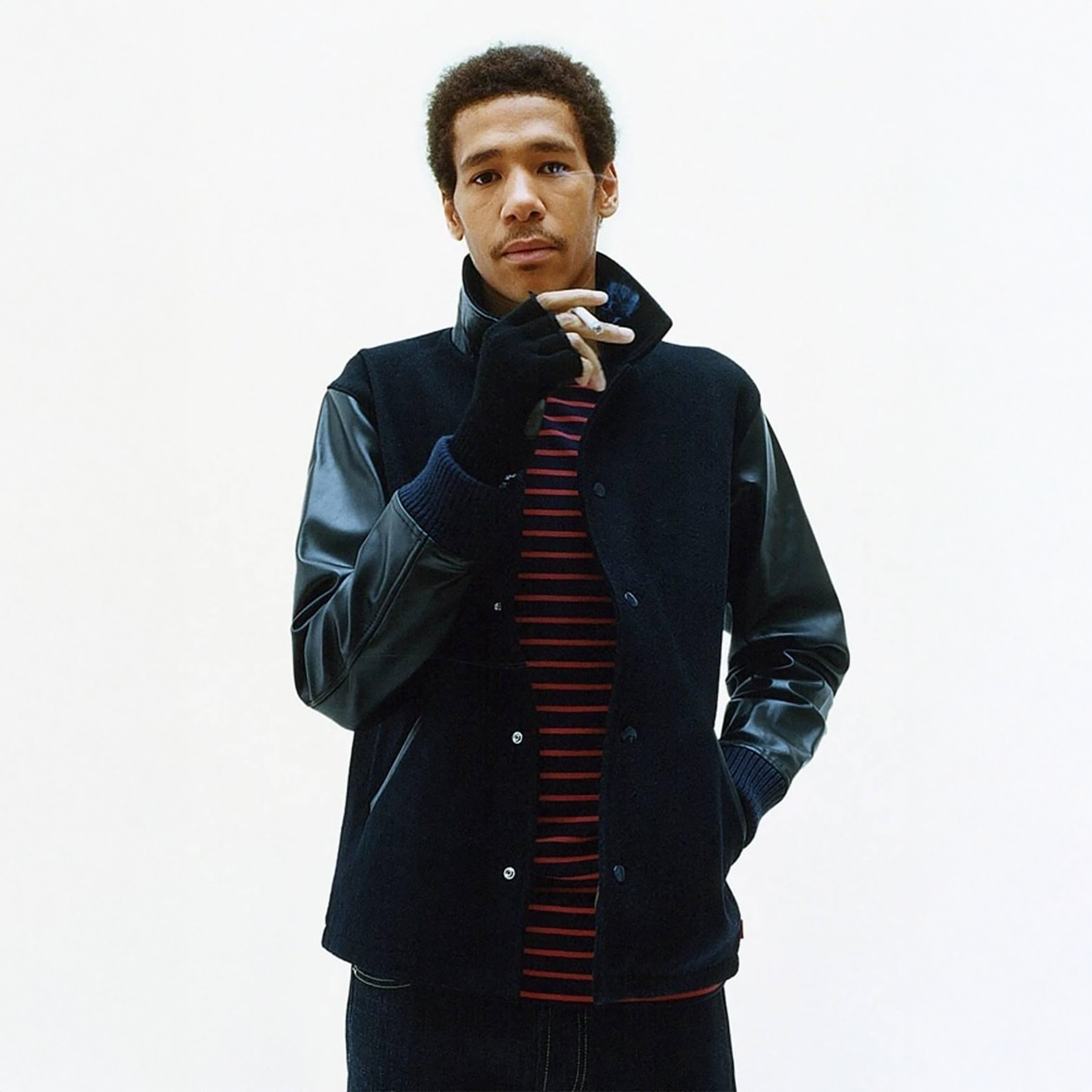 Supreme FW11 Miners Wool Leather Varsity Jacket