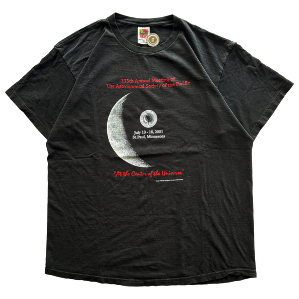 Vintage 2001 Astronomical Society Moon Tee