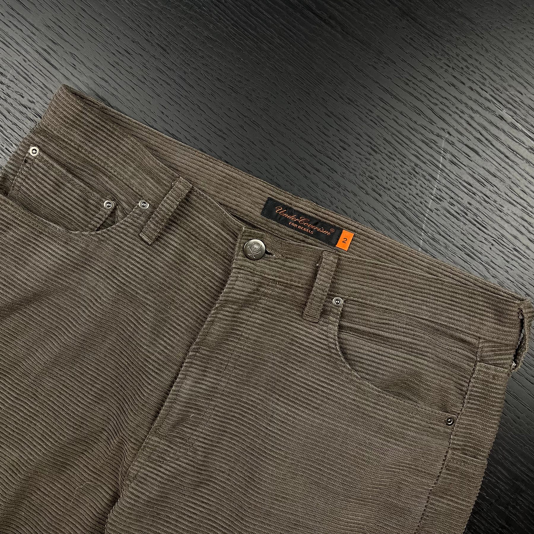 Undercover AW05 Arts and Crafts Horizontal Corduroy Pants